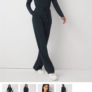 White House Black Market Dark Teal Jumpsuit